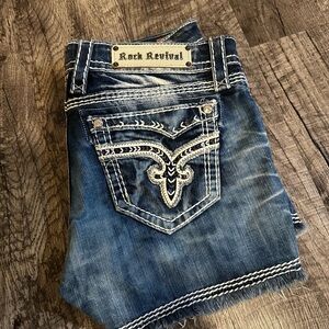 Rock Revival Blue Jean Shorts